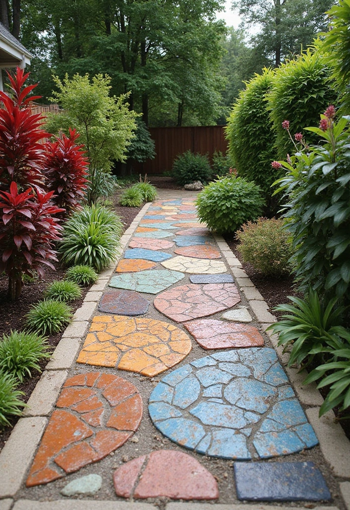 28 Backyard Sidewalk Designs That Elevate Curb Appeal 18 28 Backyard Sidewalk Designs That Elevate Curb Appeal - 18. Artistic Mosaic Walkways