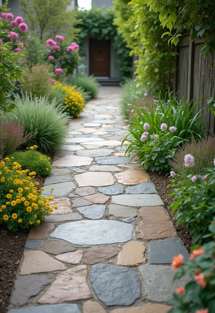 28 Backyard Sidewalk Designs That Elevate Curb Appeal 21 28 Backyard Sidewalk Designs That Elevate Curb Appeal - 21. Sustainable Recycled Materials