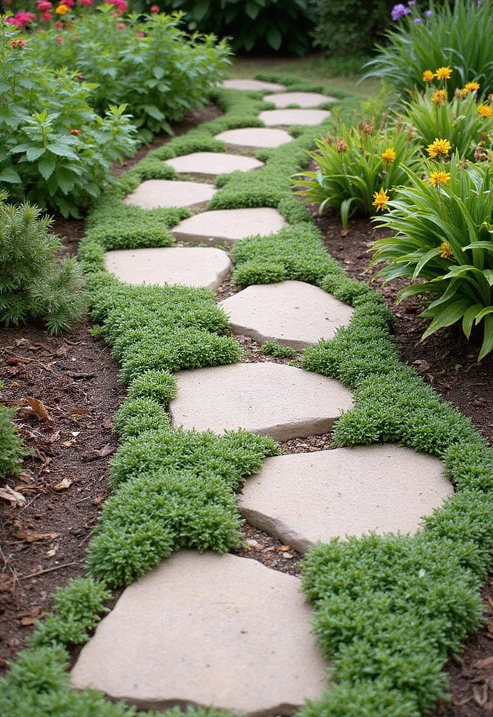 28 Backyard Sidewalk Designs That Elevate Curb Appeal 23 28 Backyard Sidewalk Designs That Elevate Curb Appeal - 23. Edible Walkways