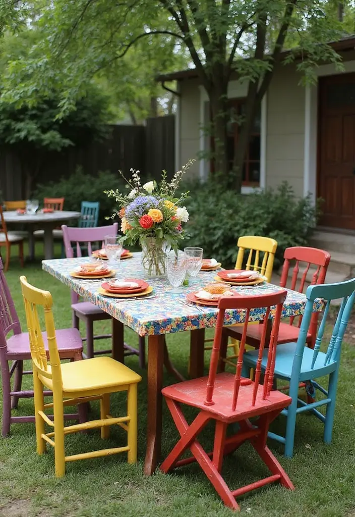 28 Boho Backyard Inspirations Full of Color and Life 23 28 Boho Backyard Inspirations Full of Color and Life 23. Outdoor Dining Setup