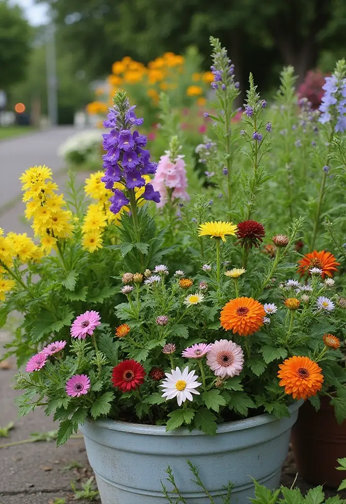 28 Cool Backyard Ideas That Impress Guests Instantly - 17. Container Gardens