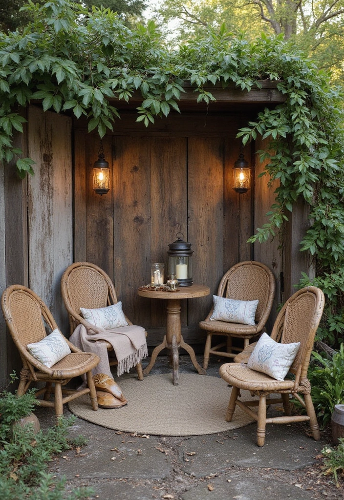28 Cool Backyard Ideas That Impress Guests Instantly - 18. Rustic Decor Elements