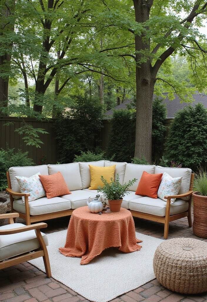 29 Aesthetic Backyard Designs Perfect for Pinterest Boards - 14. Soft Textiles and Pillows