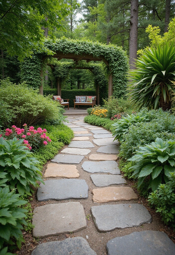 29 Backyard DIY Ideas That Save Money and Look Amazing - 11. Stone Pathway