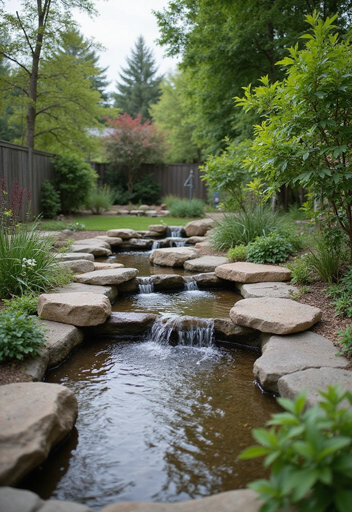 29 Backyard DIY Ideas That Save Money and Look Amazing - 13. Natural Garden Water Feature