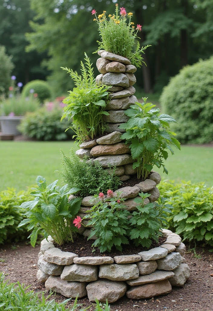 29 Backyard DIY Ideas That Save Money and Look Amazing - 14. Raised Herb Spiral
