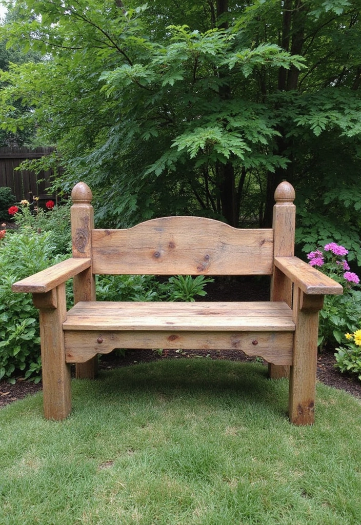 29 Backyard DIY Ideas That Save Money and Look Amazing - 17. DIY Outdoor Bench