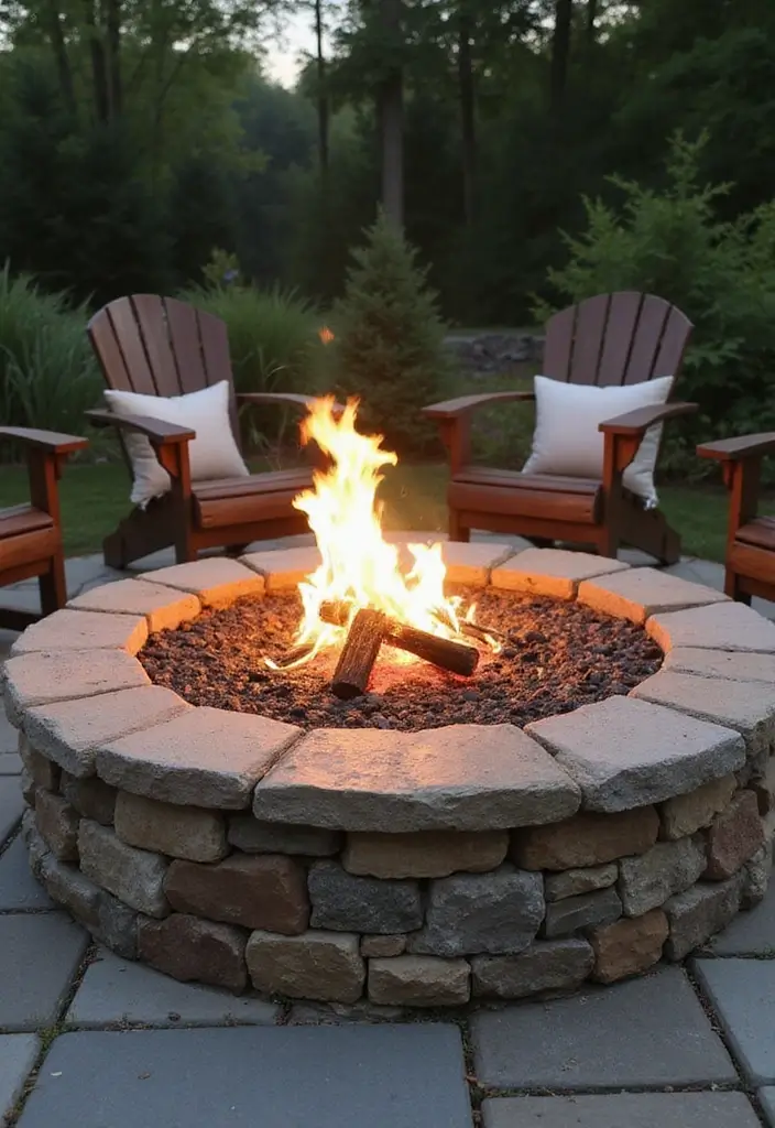 29 Backyard DIY Ideas That Save Money and Look Amazing - 24. Decorative Stone Fire Pit Ring