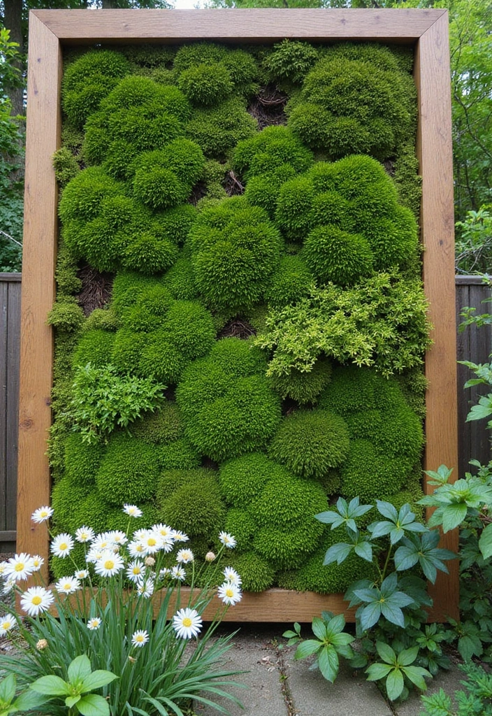 29 Backyard DIY Ideas That Save Money and Look Amazing - 26. Moss Walls