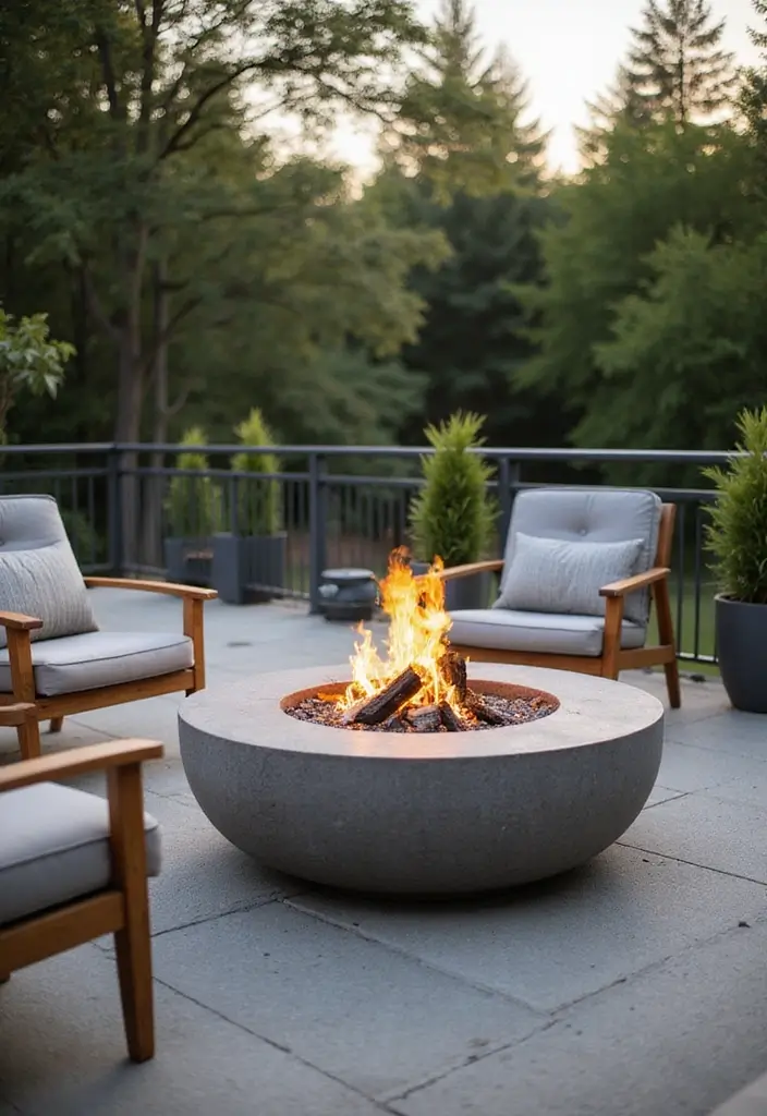 29 Backyard Deck Ideas That Extend Outdoor Living - 28. Eco-Friendly Fire Pit