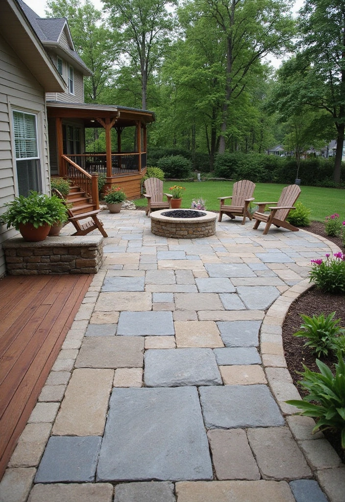 29 Backyard Deck Ideas That Extend Outdoor Living - 5. Natural Stone Patios