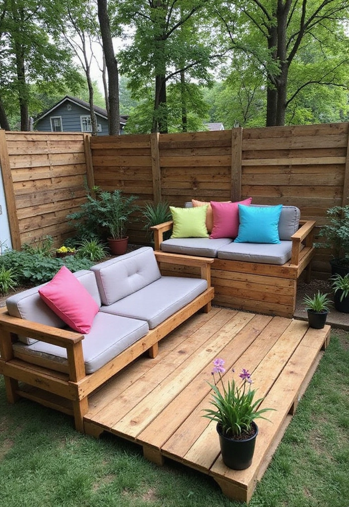 29 Backyard Deck Ideas That Extend Outdoor Living - 7. DIY Pallet Deck