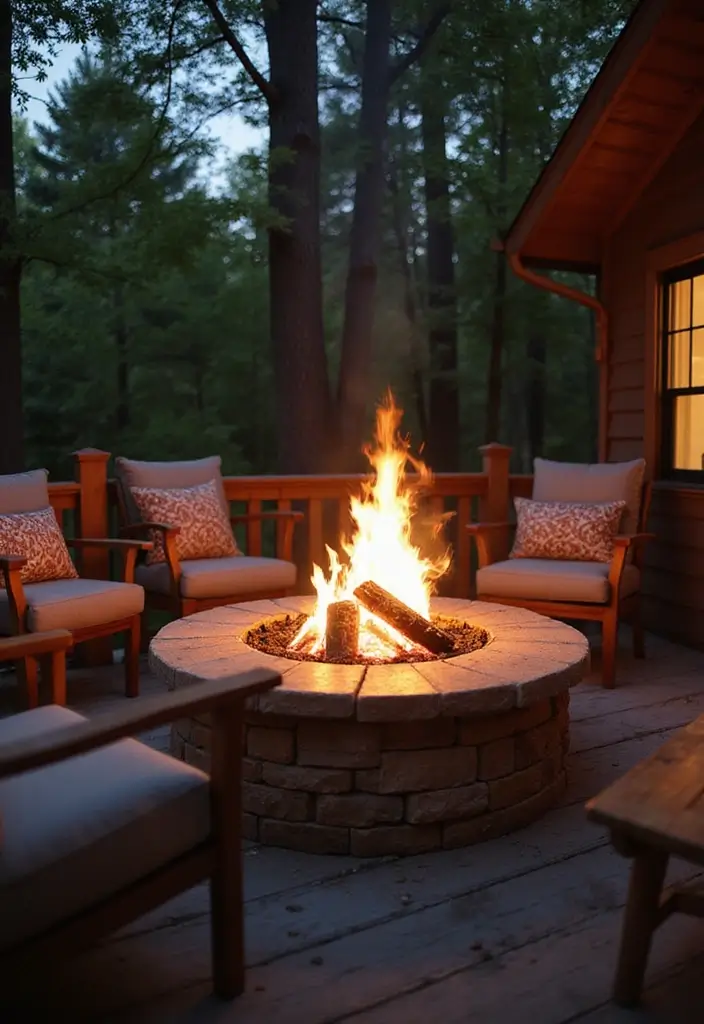 29 Backyard Deck Ideas That Extend Outdoor Living - 9. Fire Pit Area