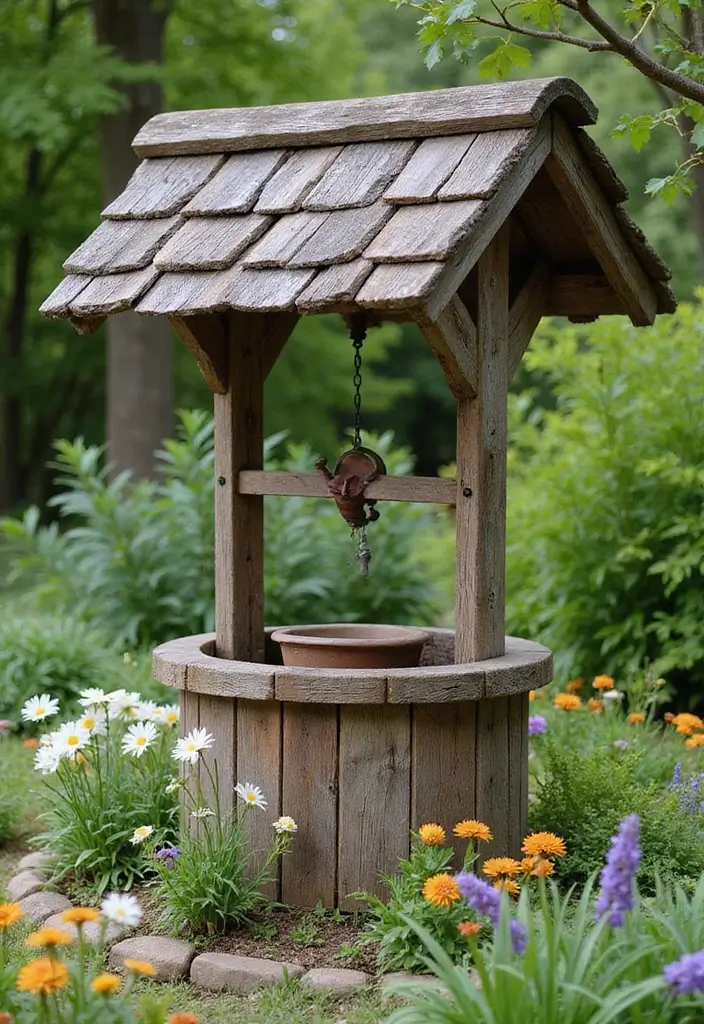 29 Backyard Decor Ideas That Make Spaces Instagrammable 29 29 Backyard Decor Ideas That Make Spaces Instagrammable 29. Rustic Wishing Wells