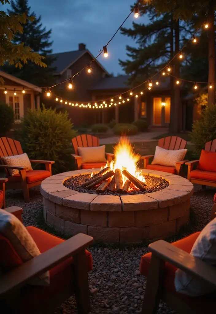 29 Backyard Firepit Area Inspirations That Glow at Night - 29. The Ultimate Cozy Firepit Experience