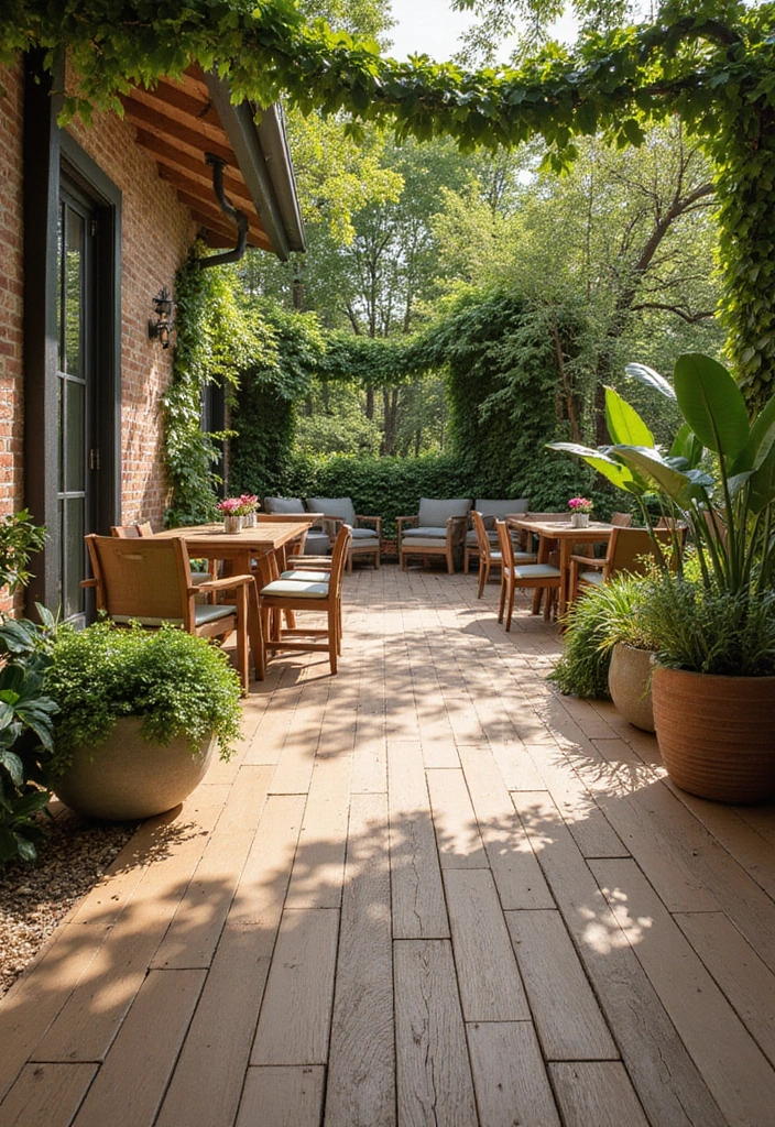 29 Backyard Flooring Inspirations That Elevate Outdoor Design 24 29 Backyard Flooring Inspirations That Elevate Outdoor Design - 24. Eco-Friendly Composite Wood