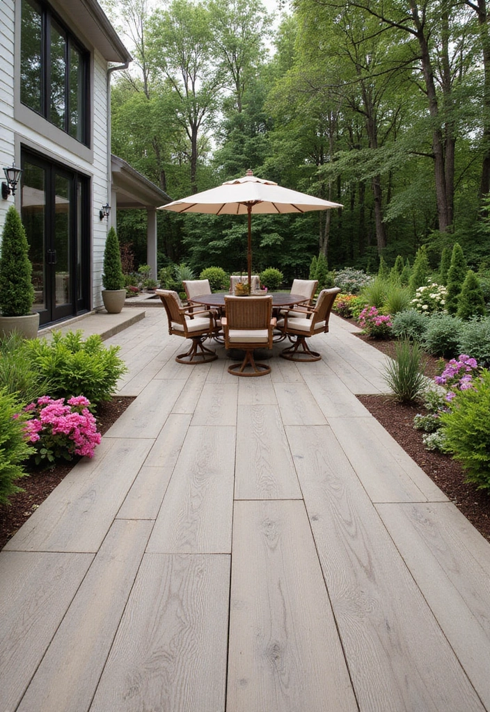 29 Backyard Flooring Inspirations That Elevate Outdoor Design 25 29 Backyard Flooring Inspirations That Elevate Outdoor Design - 25. Textured Vinyl Plank Flooring