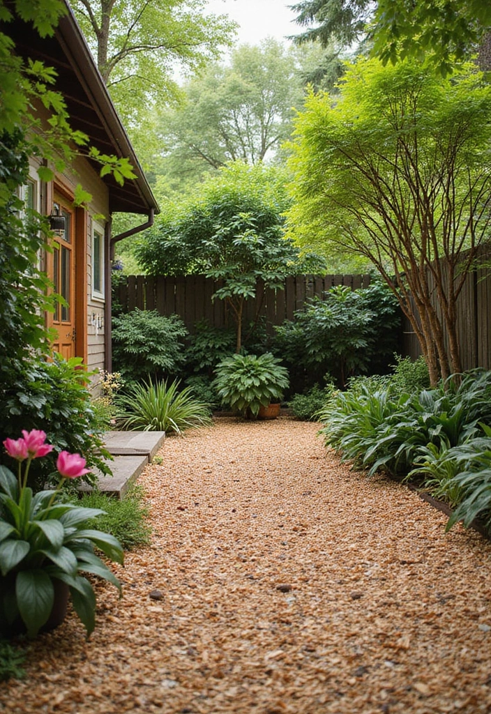 29 Backyard Flooring Inspirations That Elevate Outdoor Design 29 29 Backyard Flooring Inspirations That Elevate Outdoor Design - 29. Natural Wood Chips