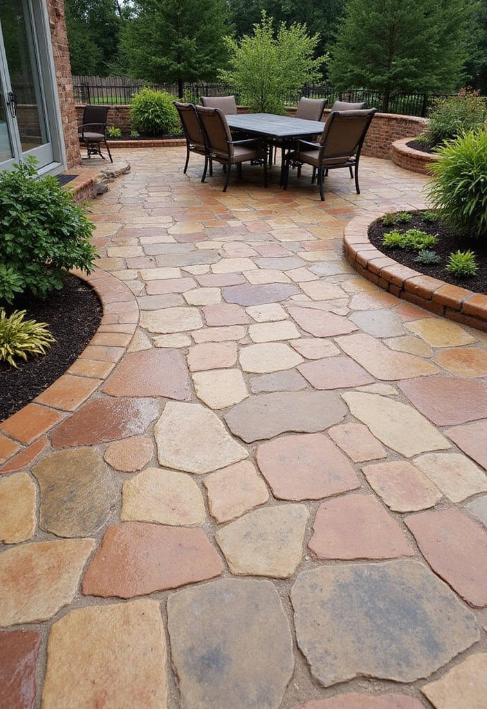 29 Backyard Flooring Inspirations That Elevate Outdoor Design 6 29 Backyard Flooring Inspirations That Elevate Outdoor Design - 6. Stylish Concrete Stamping