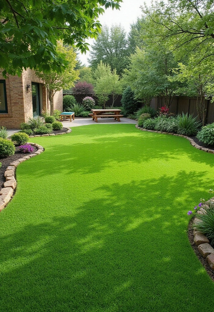 29 Backyard Flooring Inspirations That Elevate Outdoor Design 9 29 Backyard Flooring Inspirations That Elevate Outdoor Design - 9. Grass and Turf