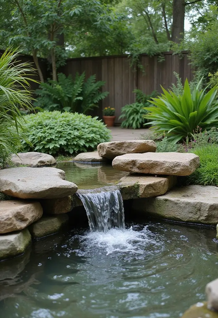 29 Backyard Remodel Inspirations With Stunning Before & After 4 29 Backyard Remodel Inspirations With Stunning Before After 4. Tranquil Water Feature