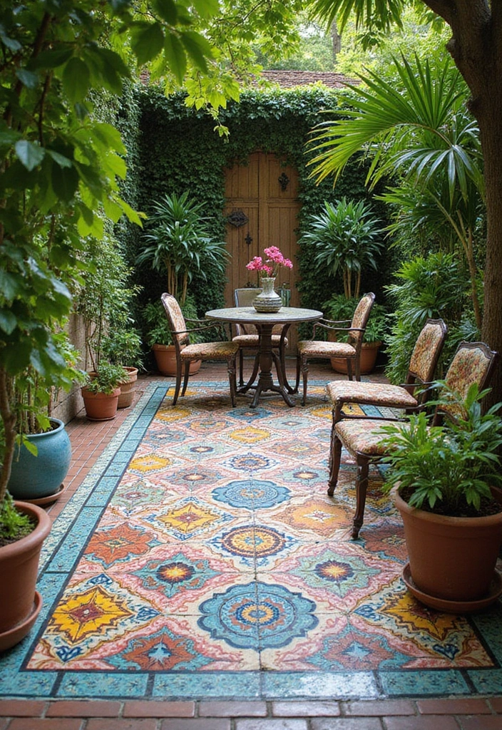 29 Paved Backyard Ideas That Upgrade Outdoor Living 9 29 Paved Backyard Ideas That Upgrade Outdoor Living 9. Artistic Tile Designs