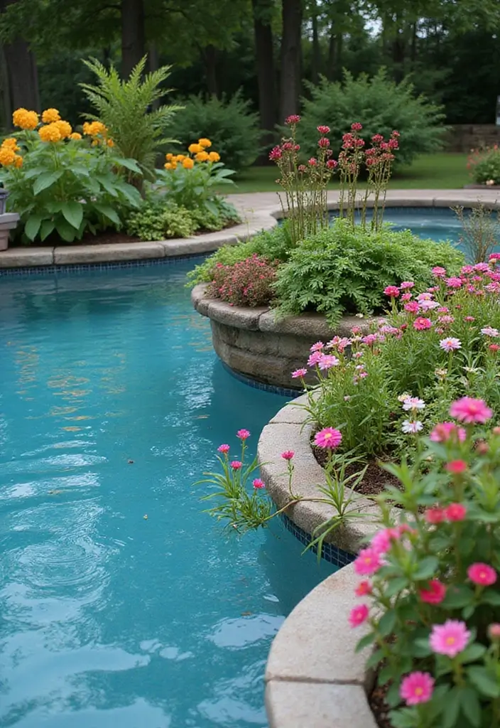 29 Pool Backyard Inspirations That Feel Like a Paradise 25 29 Pool Backyard Inspirations That Feel Like a Paradise 25. Floating Garden