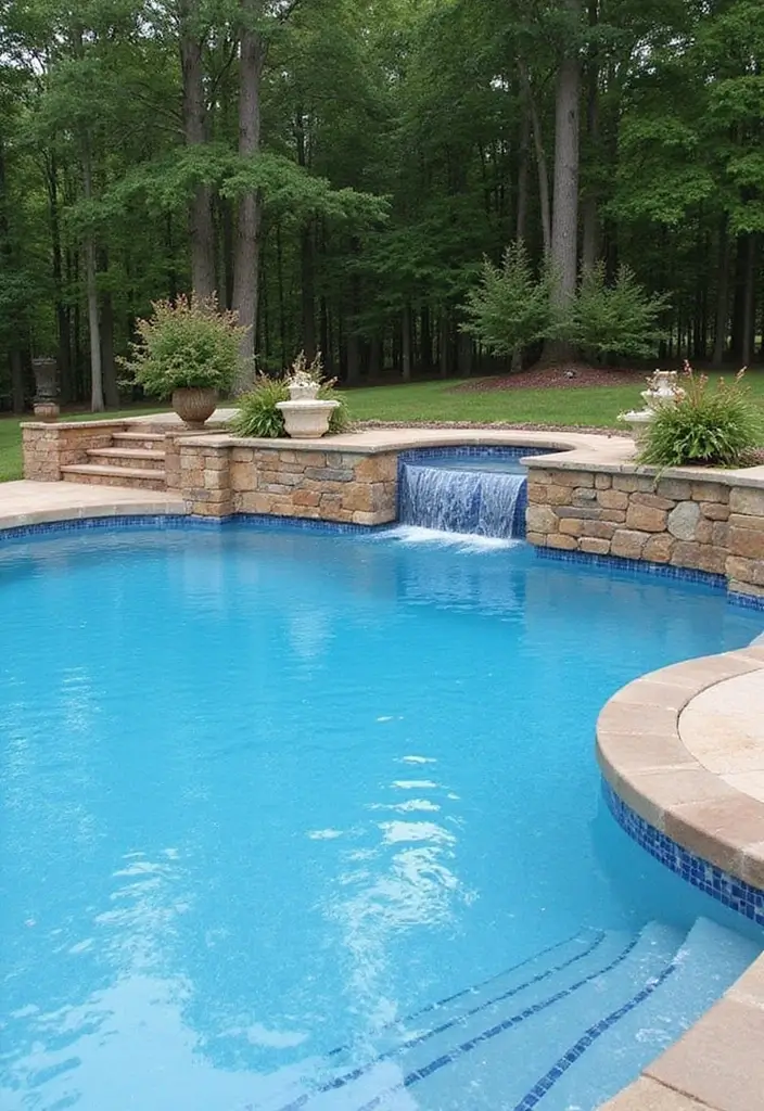 30 Backyard Above Ground Pool Ideas That Look High-End 14 30 Backyard Above Ground Pool Ideas That Look High End 14. Natural Stone Features