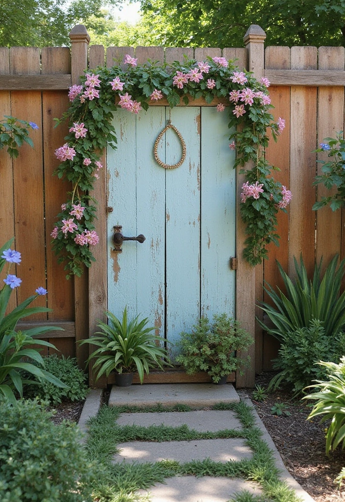 30 Backyard Patio Ideas on a Budget That Look Expensive - 11. Decorated Fence Panels