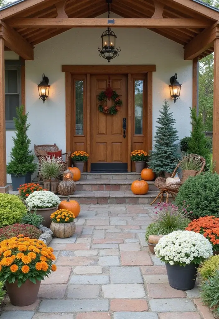 30 Backyard Patio Ideas on a Budget That Look Expensive - 21. Seasonal Outdoor Decor