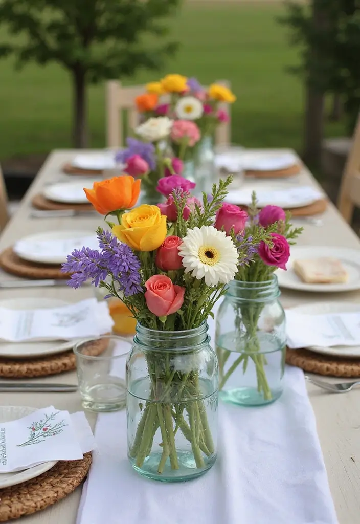 30 Backyard Patio Ideas on a Budget That Look Expensive - 27. DIY Table Centerpiece