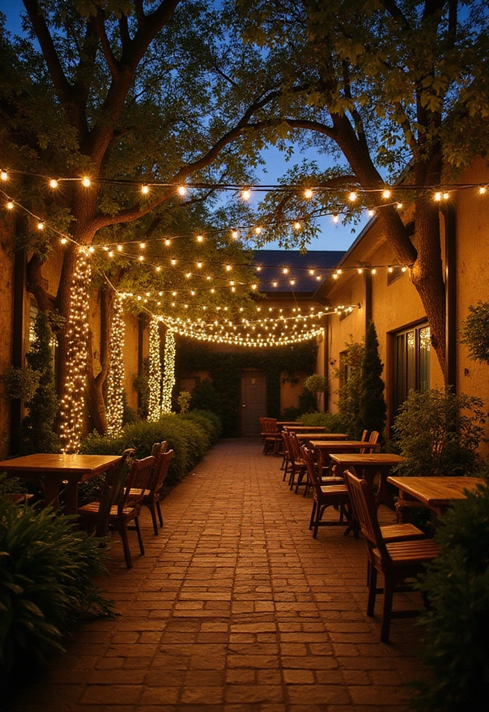 30 Backyard Patio Ideas on a Budget That Look Expensive - 3. String Lights for Ambiance