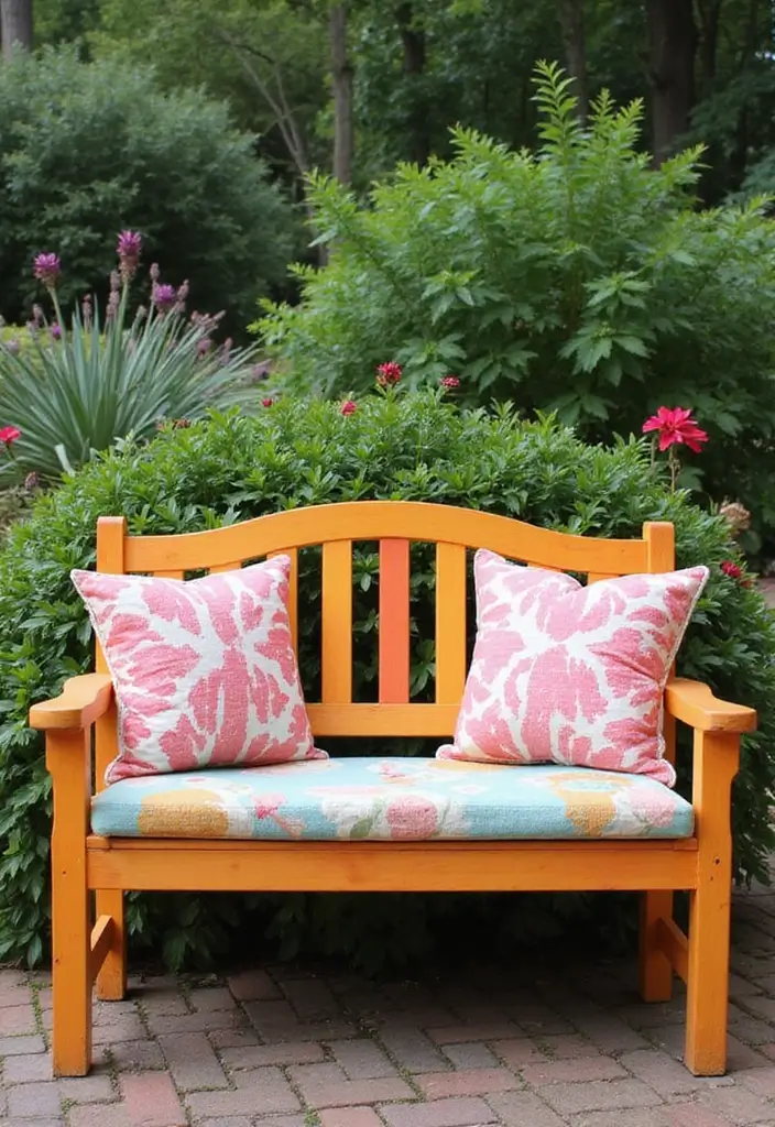 30 Backyard Patio Ideas on a Budget That Look Expensive - 7. Garden Bench Makeover