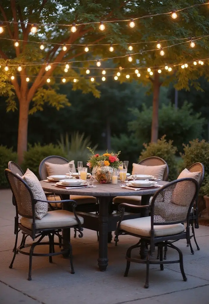 30 Backyard Sitting Area Ideas That Feel Cozy and Welcoming 24 30 Backyard Sitting Area Ideas That Feel Cozy and Welcoming - 24. Cozy Outdoor Dining