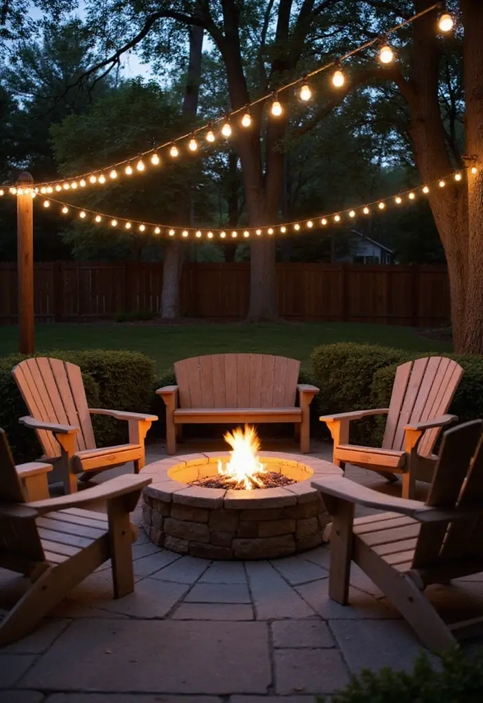 30 Backyard Sitting Area Ideas That Feel Cozy and Welcoming 4 30 Backyard Sitting Area Ideas That Feel Cozy and Welcoming - 4. Fire Pit Retreat