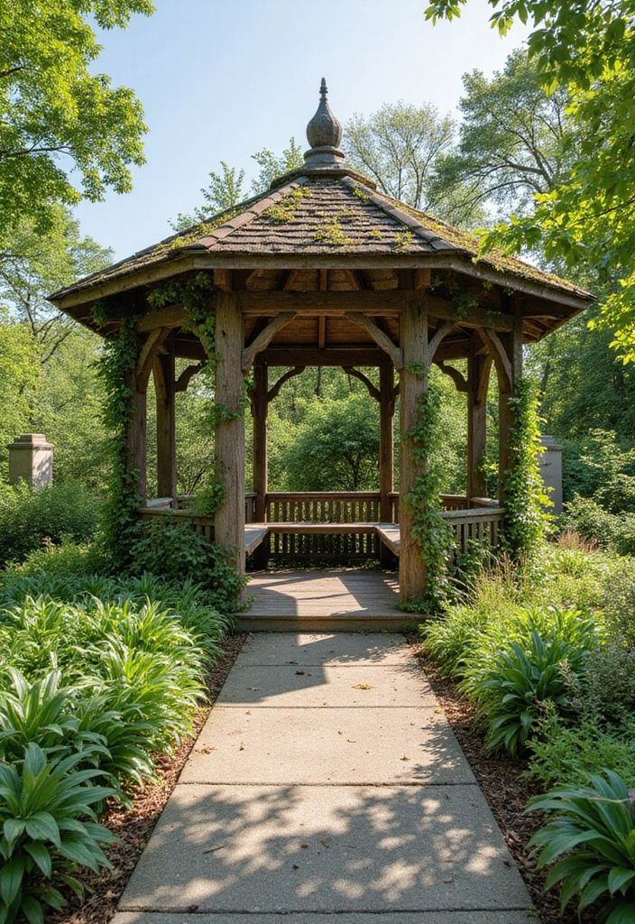 30 Gazebo Backyard Ideas That Add Shade and Charm - 15. Eco-Friendly Gazebo