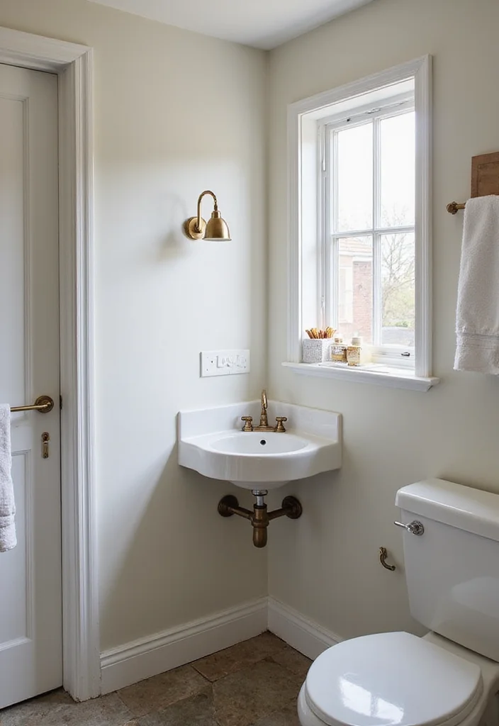 10 Tiny Bathroom Ideas for Maximizing Every Inch With Smart Layouts 12 10 Tiny Bathroom Ideas for Maximizing Every Inch With Smart Layouts 2. Opt for a Corner Sink