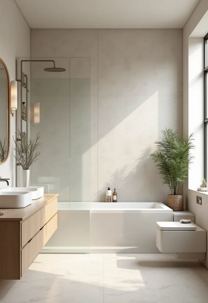 10 Tiny Bathroom Ideas for Maximizing Every Inch With Smart Layouts 67 10 Tiny Bathroom Ideas for Maximizing Every Inch With Smart Layouts 7. Embrace Minimalist Decor Styles