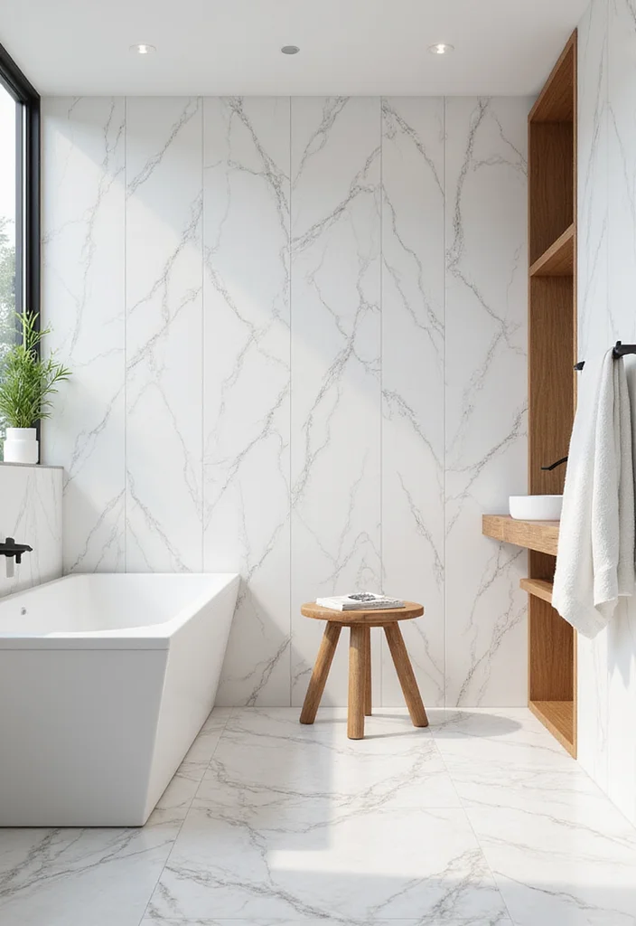 12 Bathroom Ideas White for Clean Bright Timeless Appeal - 1. Bright White Tiles for a Fresh Start