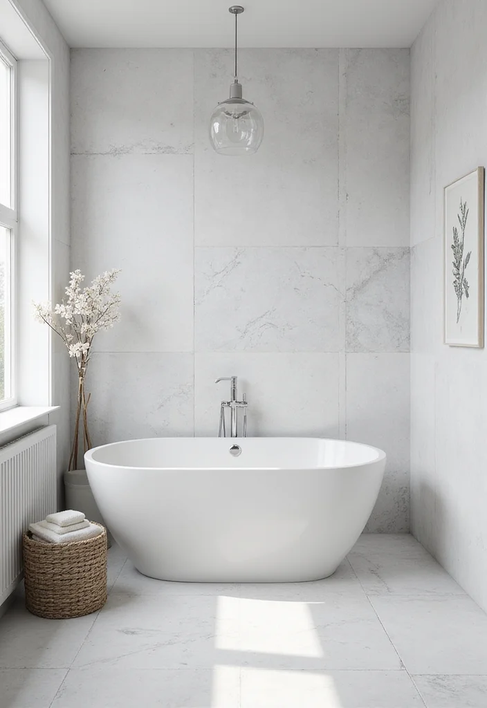 12 Bathroom Ideas White for Clean Bright Timeless Appeal - 10. Monochromatic Elegance