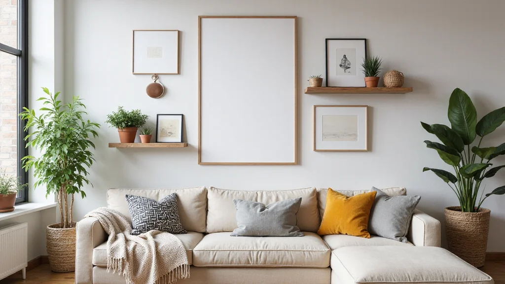 12 Blank Wall Ideas Living Room for Easy Stylish Transformations