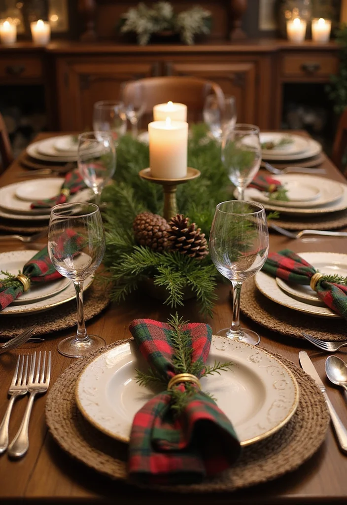 12 Christmas Kitchen Decor Ideas for Warm Festive Seasonal Style - 2. Festive Table Settings