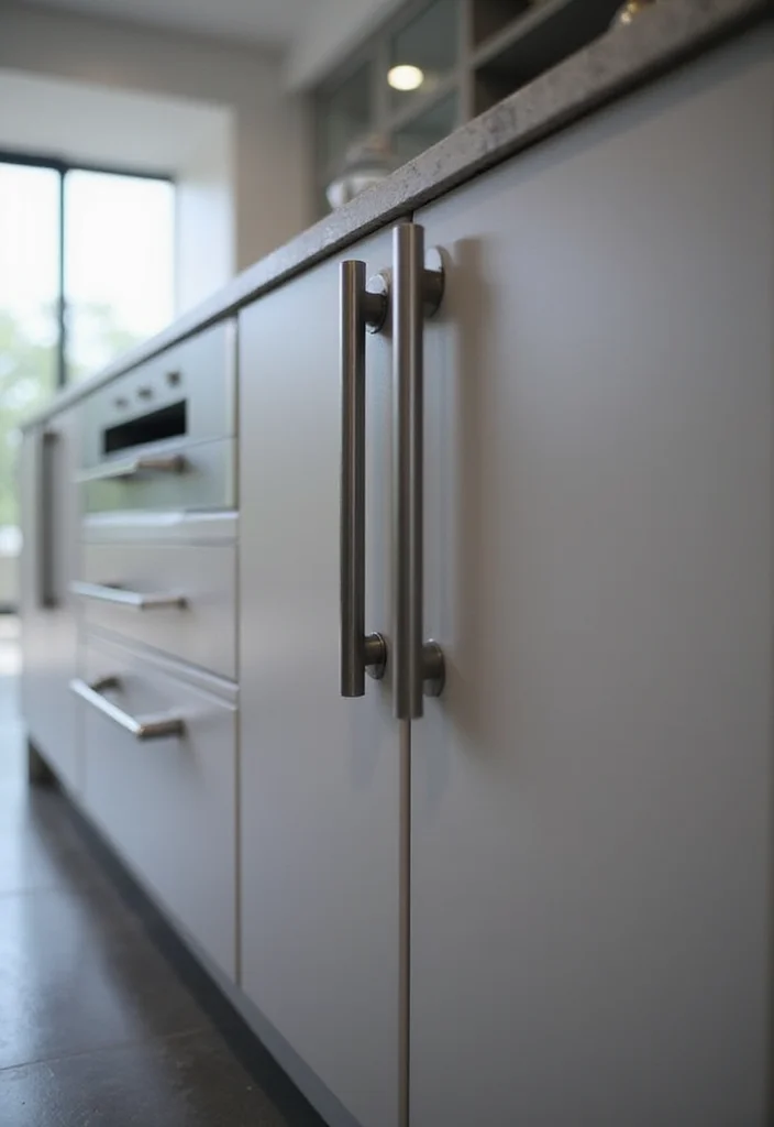 12 Kitchen Cabinet Hardware Ideas for Easy Instant Upgrades 11. Sleek Smart Handles