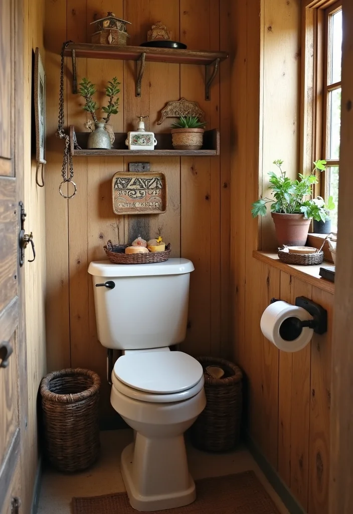 12 Rustic Half Bathroom Ideas for Cozy Natural Compact Style 122 12 Rustic Half Bathroom Ideas for Cozy Natural Compact Style 12. Decorate with Local Finds