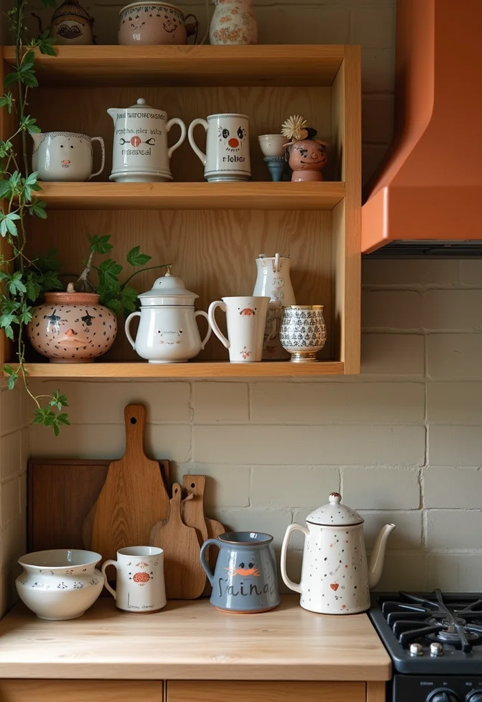 14 Kitchen Shelf Decor Ideas for Simple Stylish Accents 133 14 Kitchen Shelf Decor Ideas for Simple Stylish Accents 13. Fun Decorative Accents