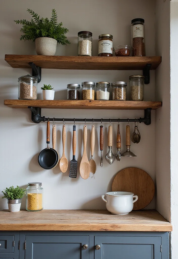 14 Kitchen Shelf Decor Ideas for Simple Stylish Accents 78 14 Kitchen Shelf Decor Ideas for Simple Stylish Accents 8. Stylish Racks and Holders