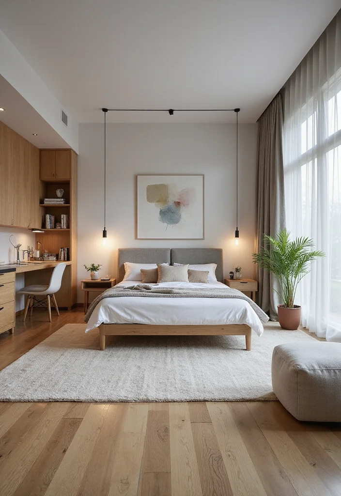 14 Large Bedroom Ideas for Open Airy Comfortable Layouts 133 14 Large Bedroom Ideas for Open Airy Comfortable Layouts 13. Multi Functional Spaces