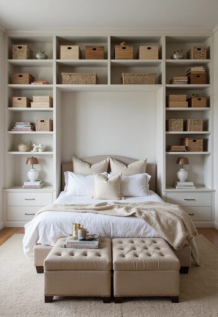 14 Large Bedroom Ideas for Open Airy Comfortable Layouts 67 14 Large Bedroom Ideas for Open Airy Comfortable Layouts 7. Smart Storage Solutions