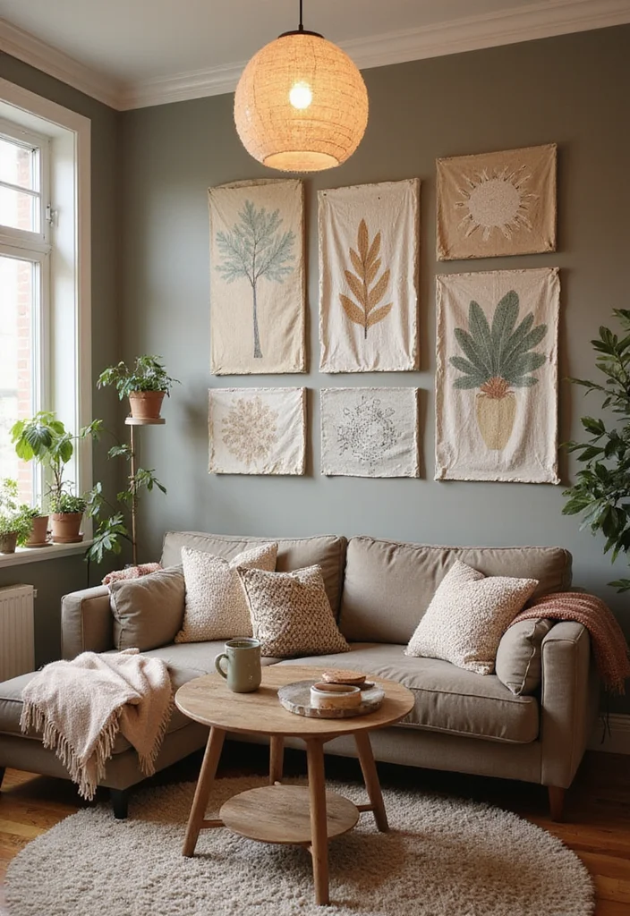 14 Living Room Wall Paneling Ideas for Texture Depth and Warmth - 14. DIY Fabric Panels