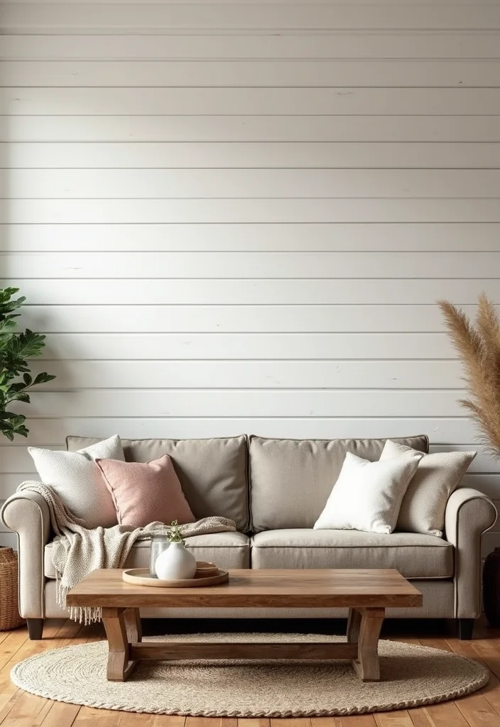 14 Living Room Wall Paneling Ideas for Texture Depth and Warmth - 2. Shiplap Walls